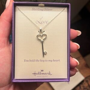 Sterling Silver Key to my Heart Necklace